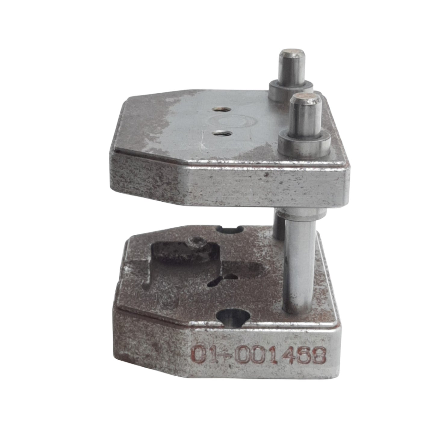 Used Janesville Tool Mfg 01-001468 Shoe Die Set, Two Post & Two Shoe, 3.5in x 2.87in