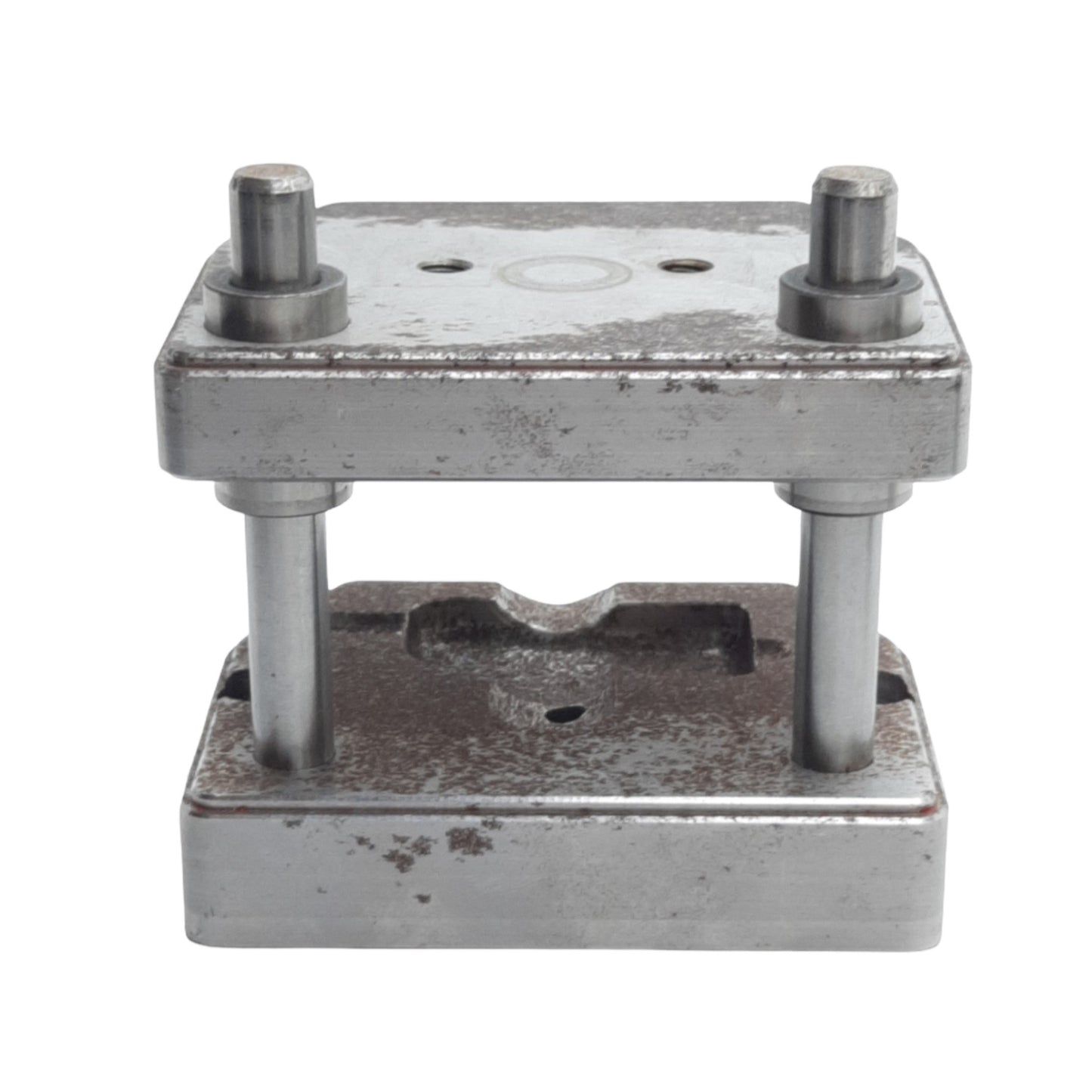 Used Janesville Tool Mfg 01-001468 Shoe Die Set, Two Post & Two Shoe, 3.5in x 2.87in