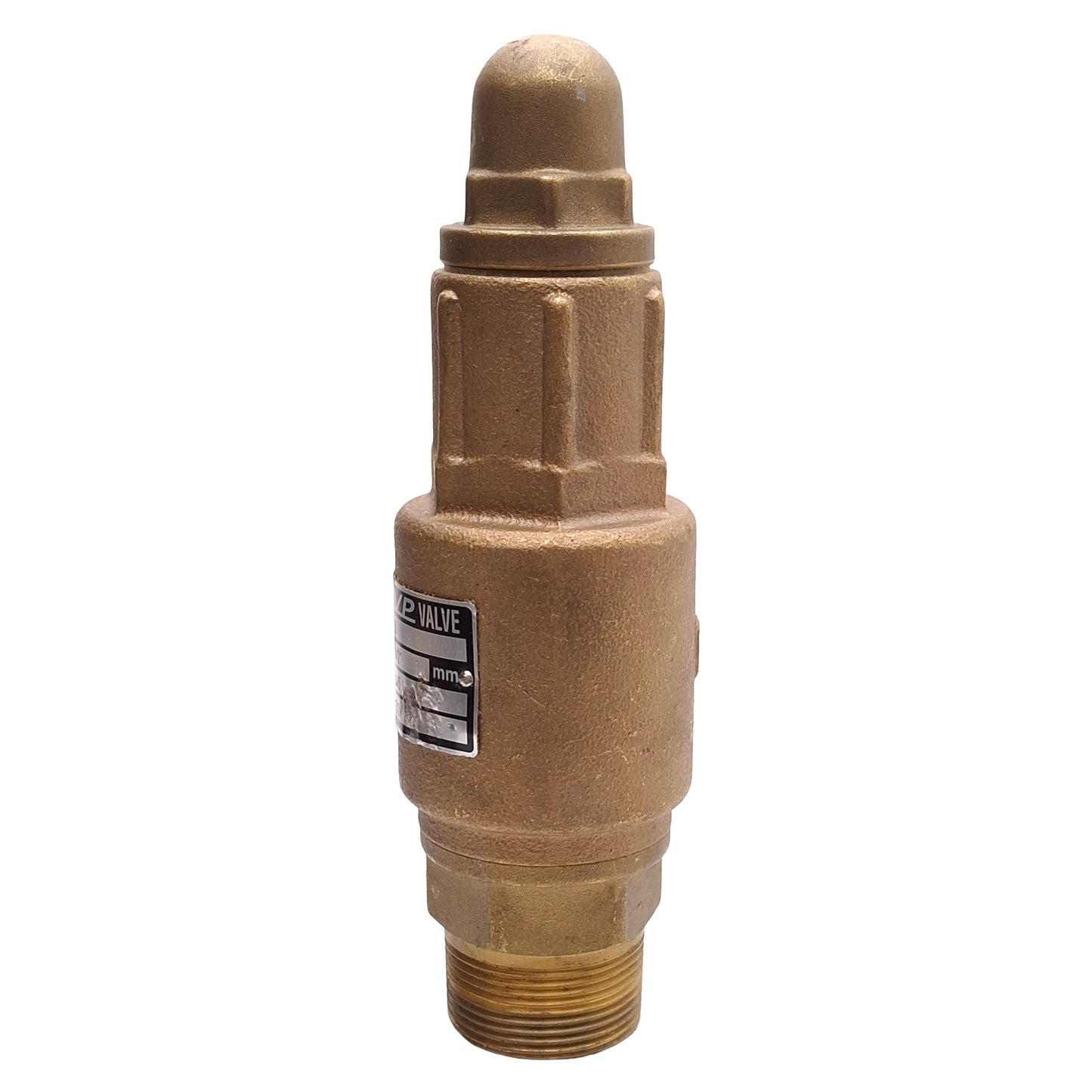 Used Safety LVP Valve Model L3 Bronze Pressure Relief Valve, -0.45kg/cm², 1-1/2in NPT