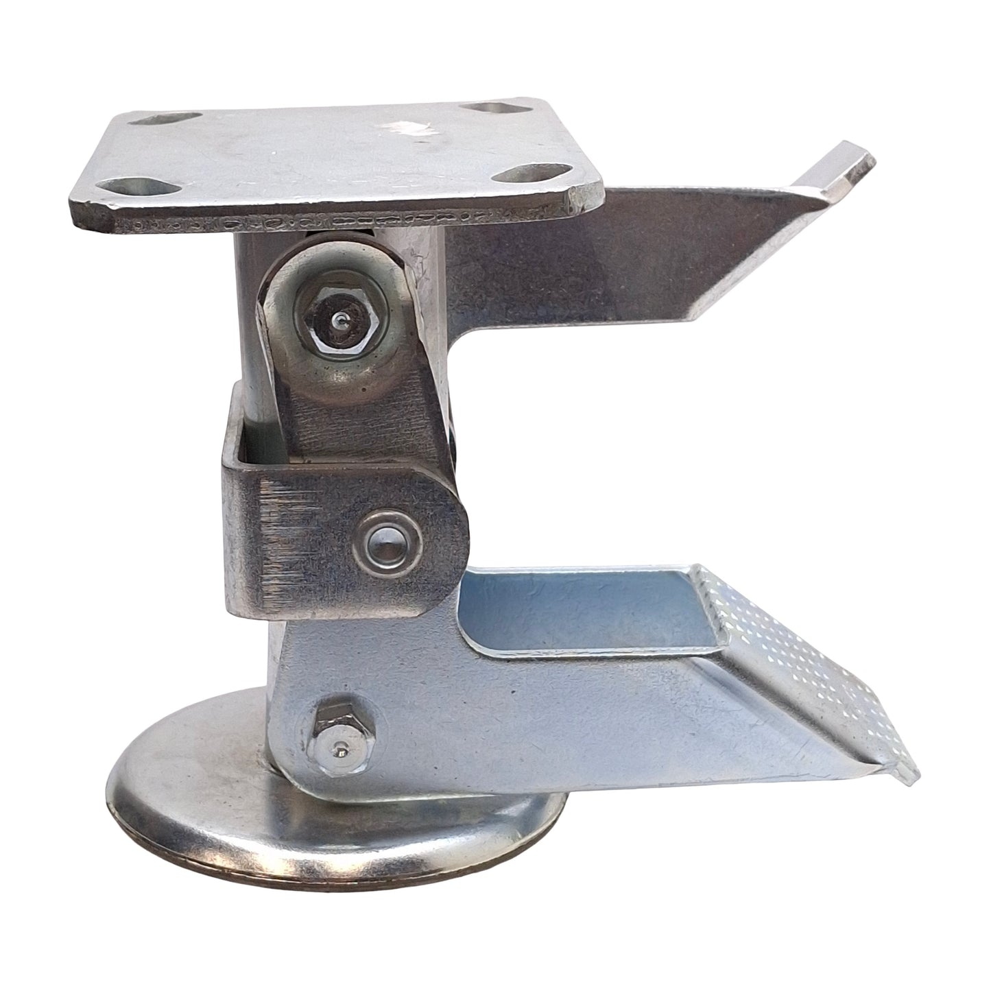 Used Payson 558-FL Double Pedal Floor Lock, 5-5/8" Extended, 4-7/8" Retracted, 90lbs