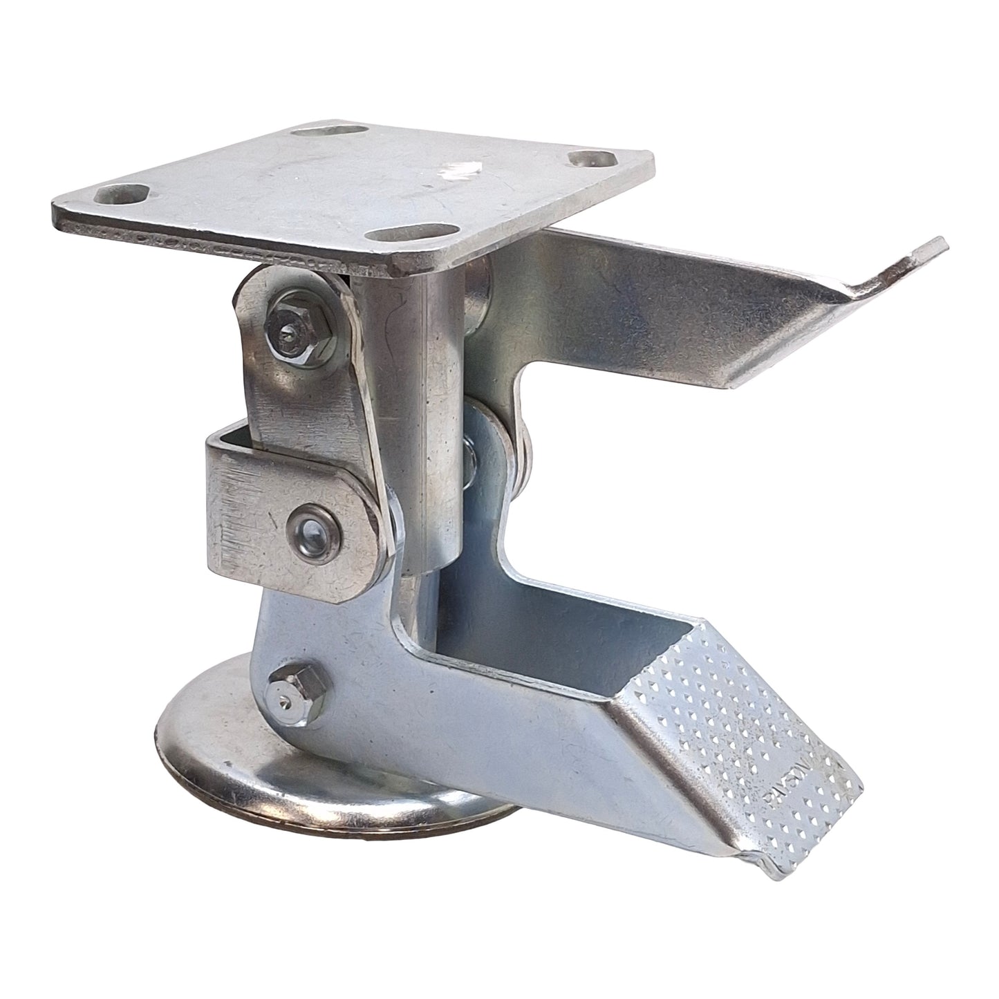 Used Payson 558-FL Double Pedal Floor Lock, 5-5/8" Extended, 4-7/8" Retracted, 90lbs