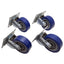 Used Lot of 4 E.R. Wagner 2F6804P25000199 Top Plate Swivel Caster, ø4in, 140lbs Load