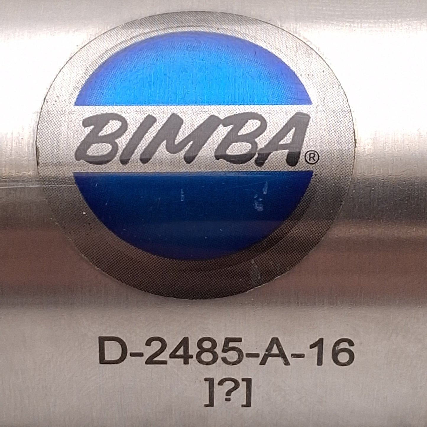 Used Bimba D-2485-A-16 Air Reservoir, ø2in Bore, 250PSI, ø2.08in x 18.88in, 1/4in NPT