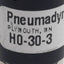 Used Pneumadyne H0-30-3 Detented Toggle Control Valve, 3-Way NC, #10-32, 0-125psi