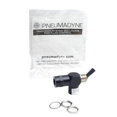 New Pneumadyne H11-30-44 Manual Air Control Valve 3-Way 2-Pos, 1/8NPT Female, 125psi