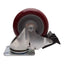Used Lot of 2 Colson 2.04256.95 BRK5 Top Plate Swivel Caster, ø4in Wheel, 350lbs Load