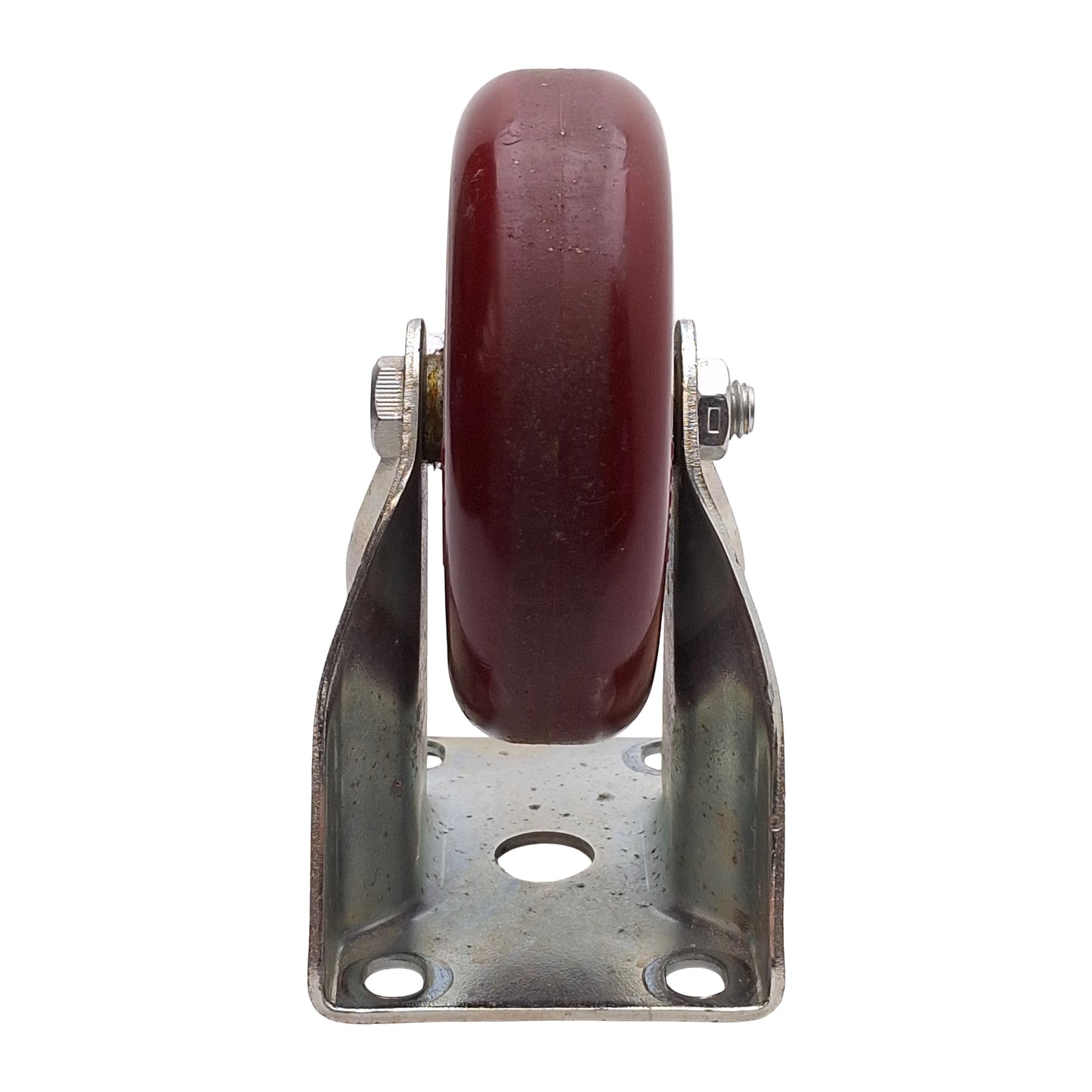 Used Lot of 2 Colson 2.04208.95 Top Plate Rigid Caster, ø4in Wheel, 350lbs Load