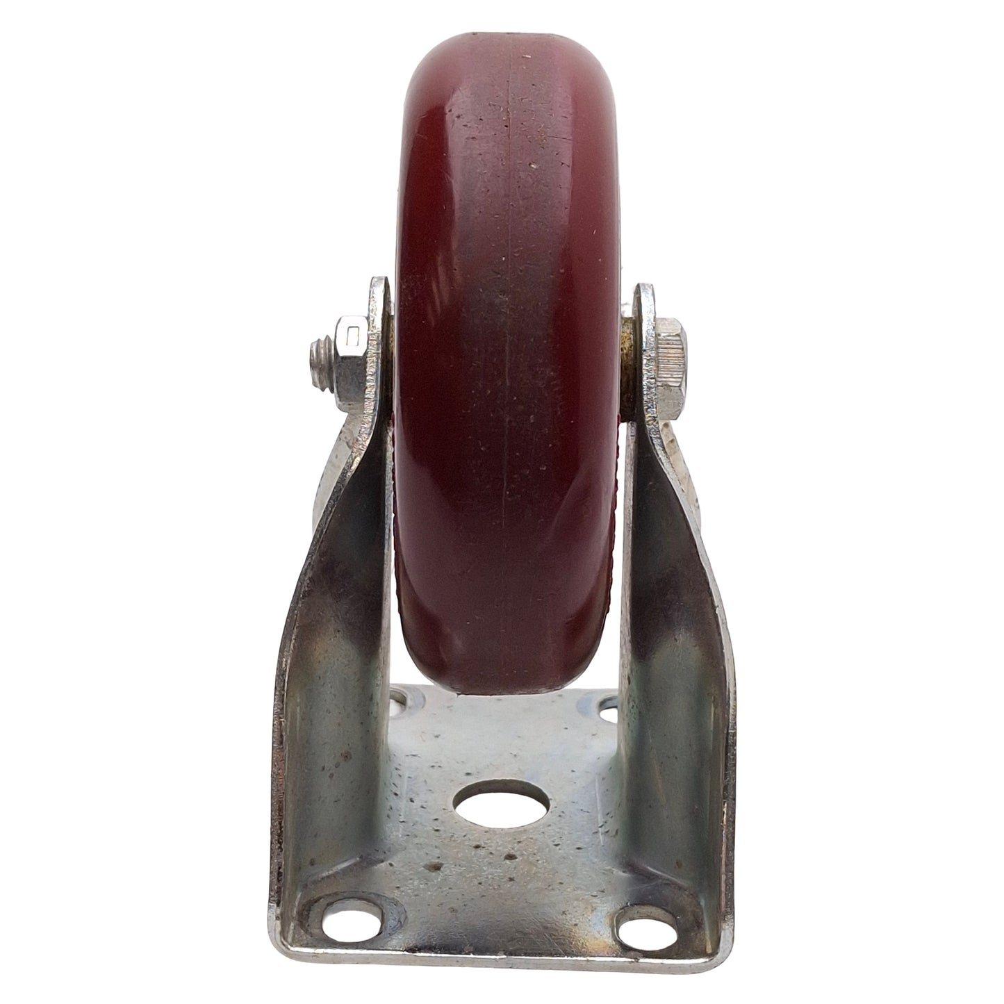 Used Lot of 2 Colson 2.04208.95 Top Plate Rigid Caster, ø4in Wheel, 350lbs Load