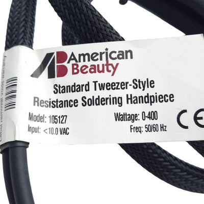 Used American Beauty Tools 105127 Tweezer Style Handpiece, Flat Electrode