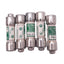 Used Lot of 5 Eaton Bussmann FNQ-R-5 CC-TRON Time Delay Fuses, 5A, 600VAC, Class CC