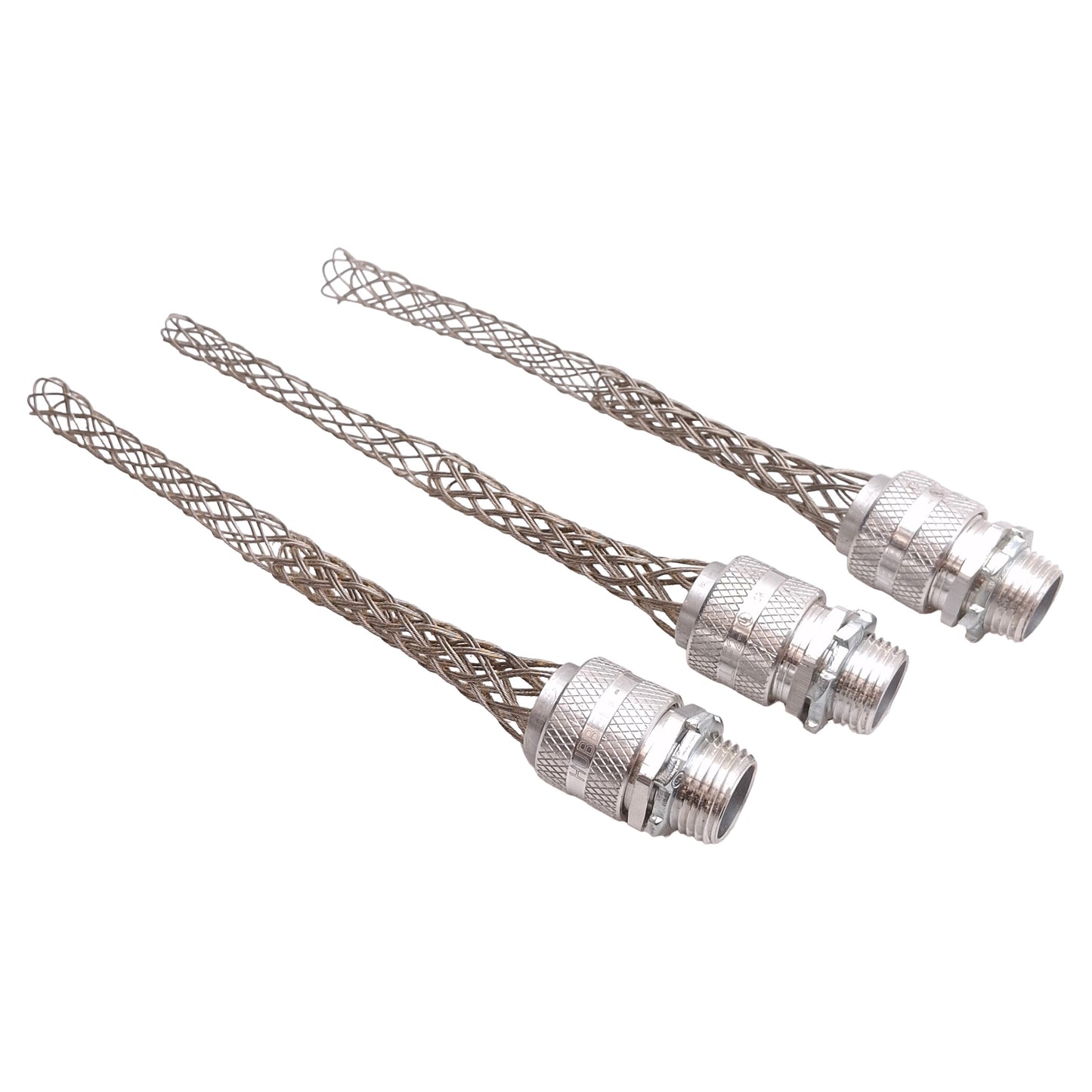 Used Lot of 3 Hubbell Kellems 074-01-017 Strain Relief Cord Grip ø0.5-0.625" 3/4" NPT