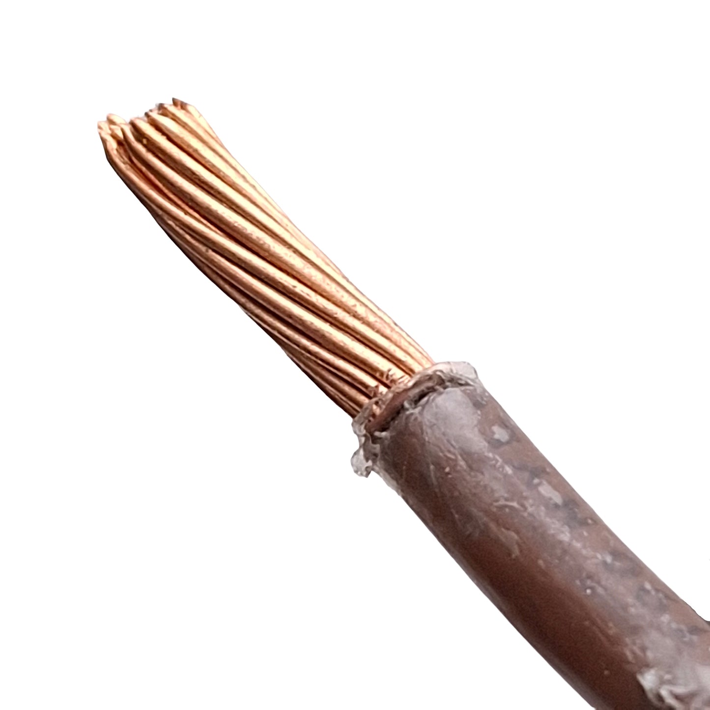 New – Open box Spool Of Brown Insulated Copper Hook-Up Wire, 10AWG, 19-Strand, 600V, 300ft