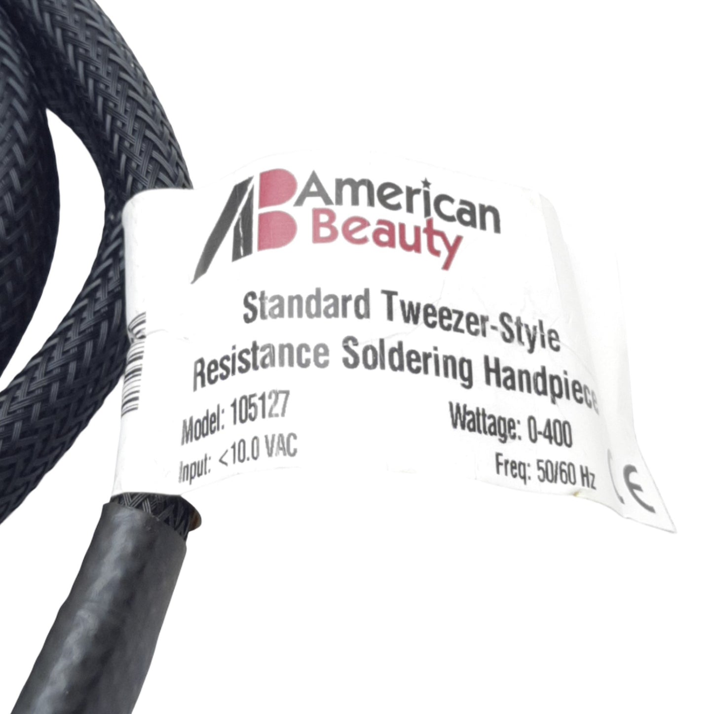 Used American Beauty Tools 105127 Tweezer Style Handpiece, Clips Electrode