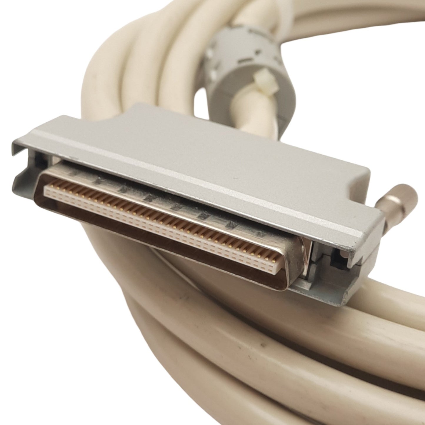 Used OKI Electric SCSI Connector Cable, 68-Pin SCSI Male to Male, 3m Length