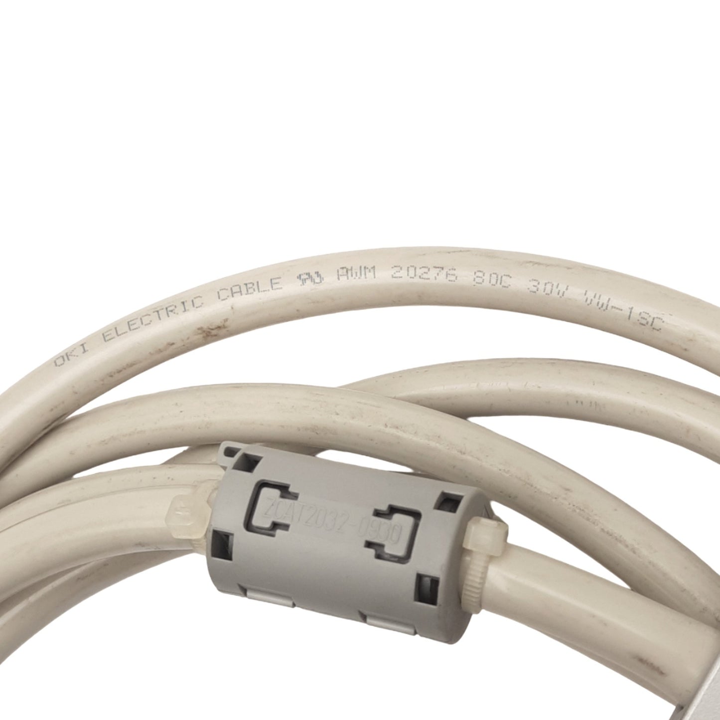 Used OKI Electric SCSI Connector Cable, 68-Pin SCSI Male to Male, 3m Length