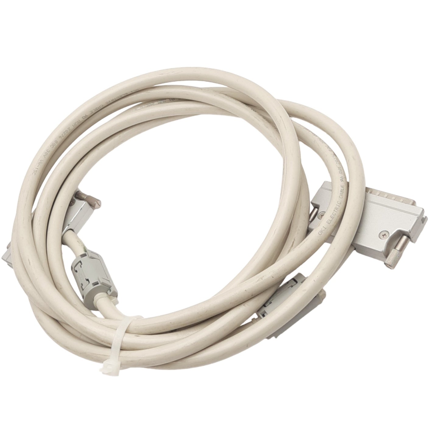 Used OKI Electric SCSI Connector Cable, 68-Pin SCSI Male to Male, 3m Length