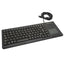 Used Cherry G84-5500LUMEU-2 XS Touchpad QWERTY Keyboard, Wired USB-B 2.5m Cable