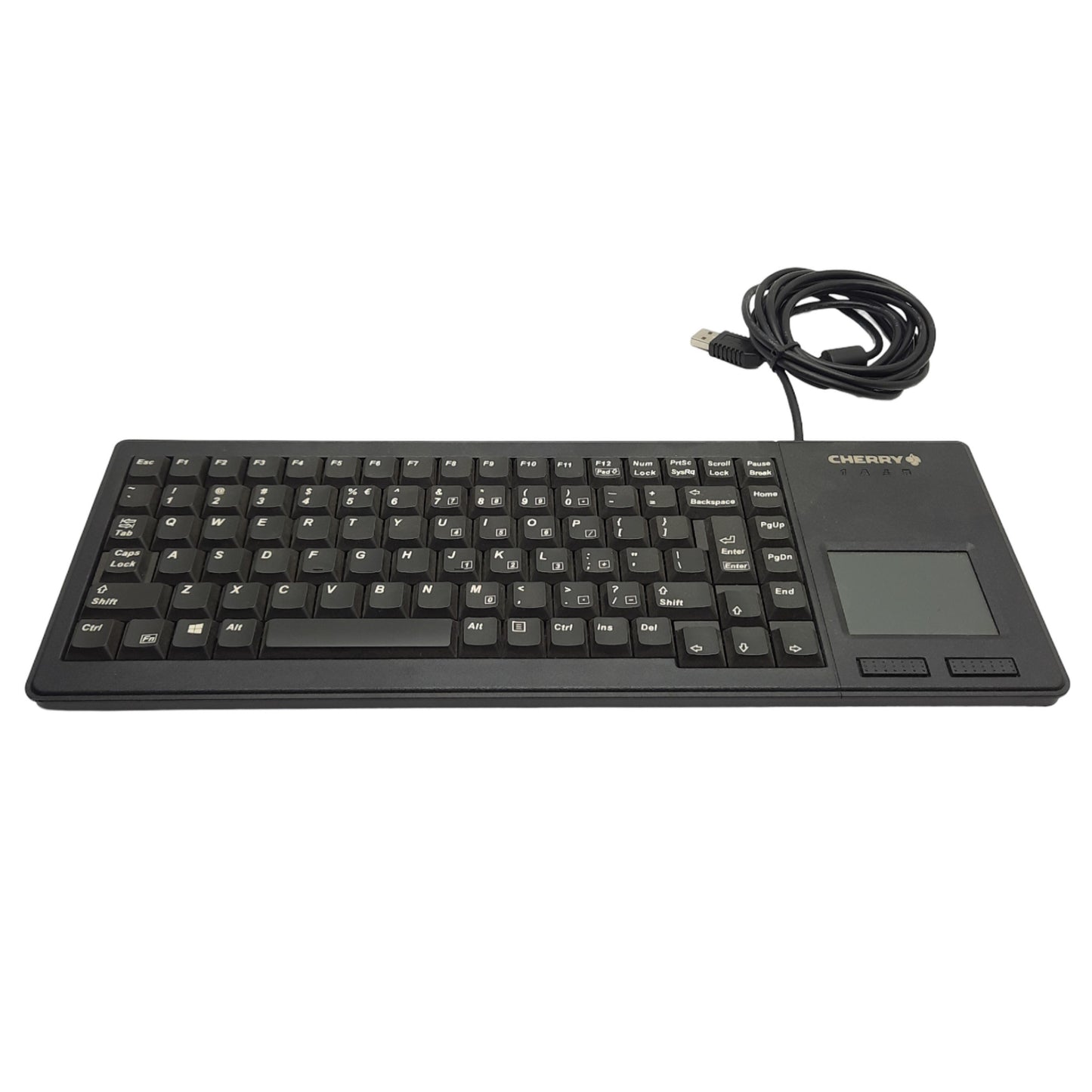 Used Cherry G84-5500LUMEU-2 XS Touchpad QWERTY Keyboard, Wired USB-B 2.5m Cable