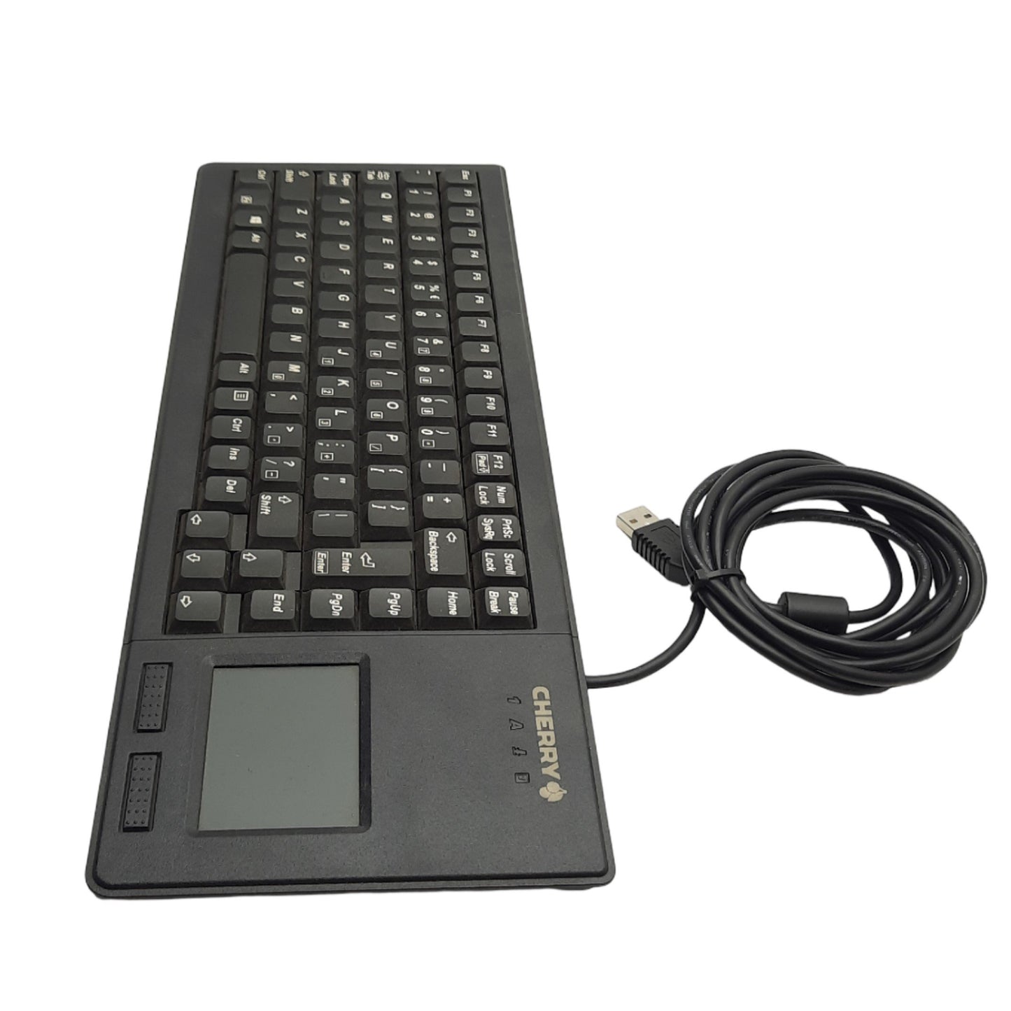 Used Cherry G84-5500LUMEU-2 XS Touchpad QWERTY Keyboard, Wired USB-B 2.5m Cable