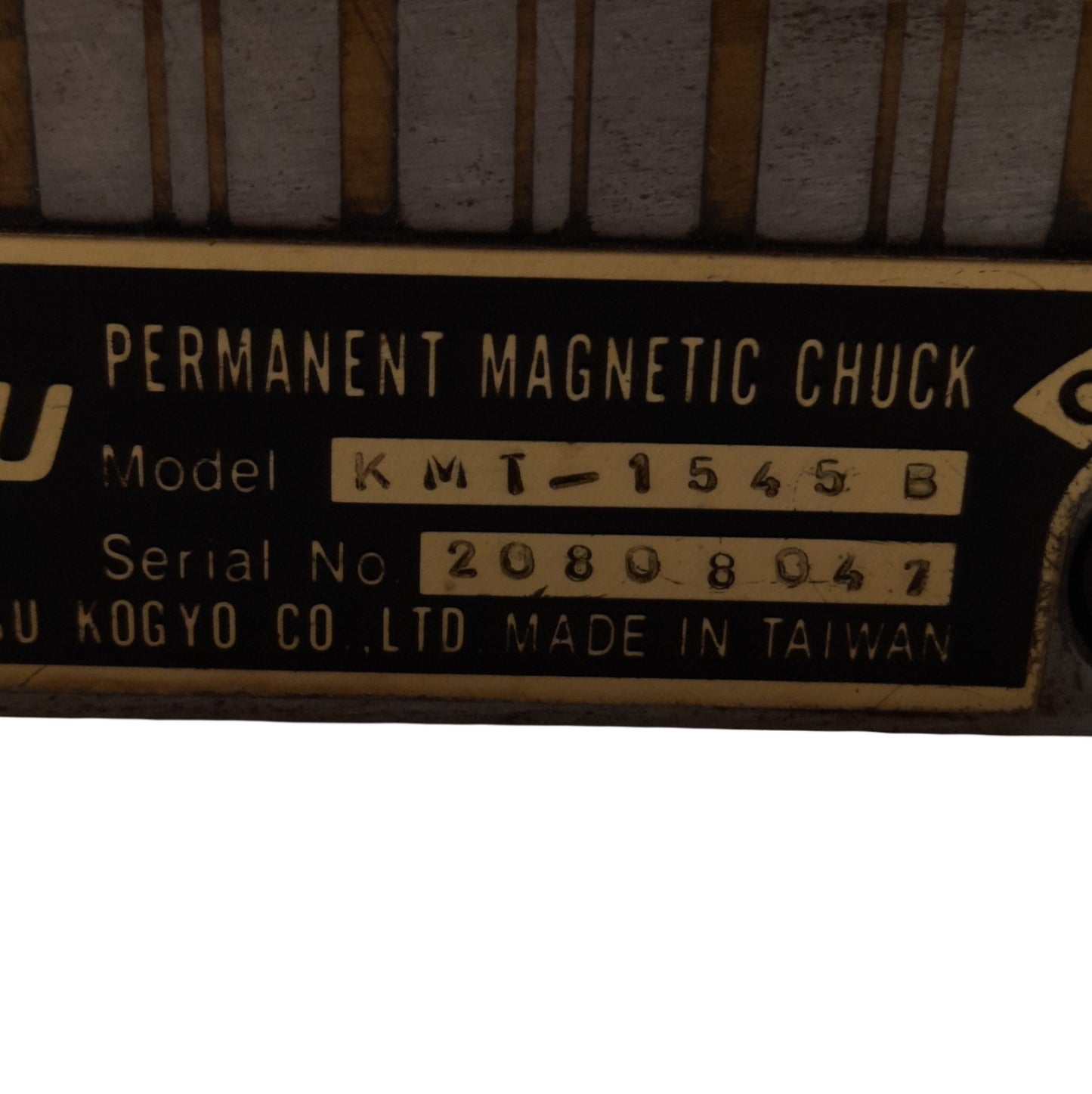 Used Kanetsu KMT-1545B Rectangular Permanent Magnetic Chuck, 150mm x 450mm x 48mm