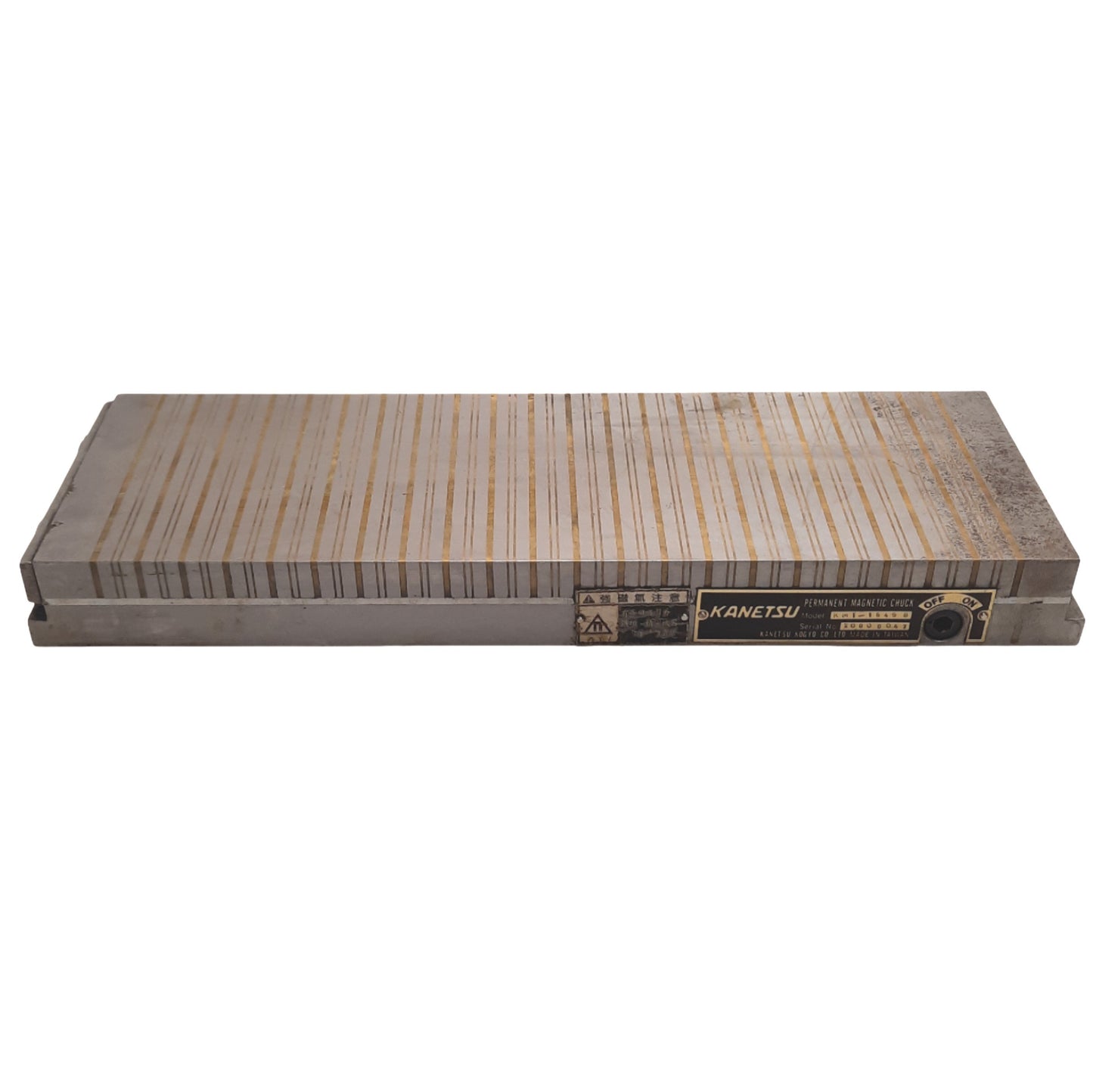 Used Kanetsu KMT-1545B Rectangular Permanent Magnetic Chuck, 150mm x 450mm x 48mm