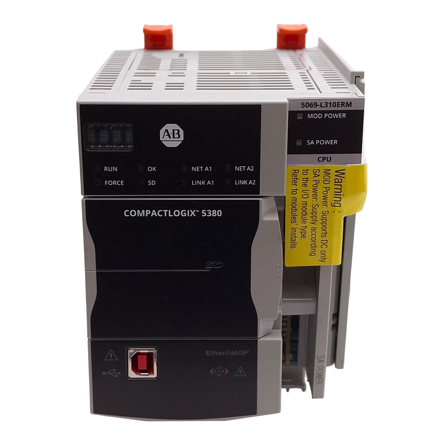 Used Allen Bradley 5069-L310ERM CompactLogix 5380 Controller 1MB 8-I/O 4-Axis 24-Node