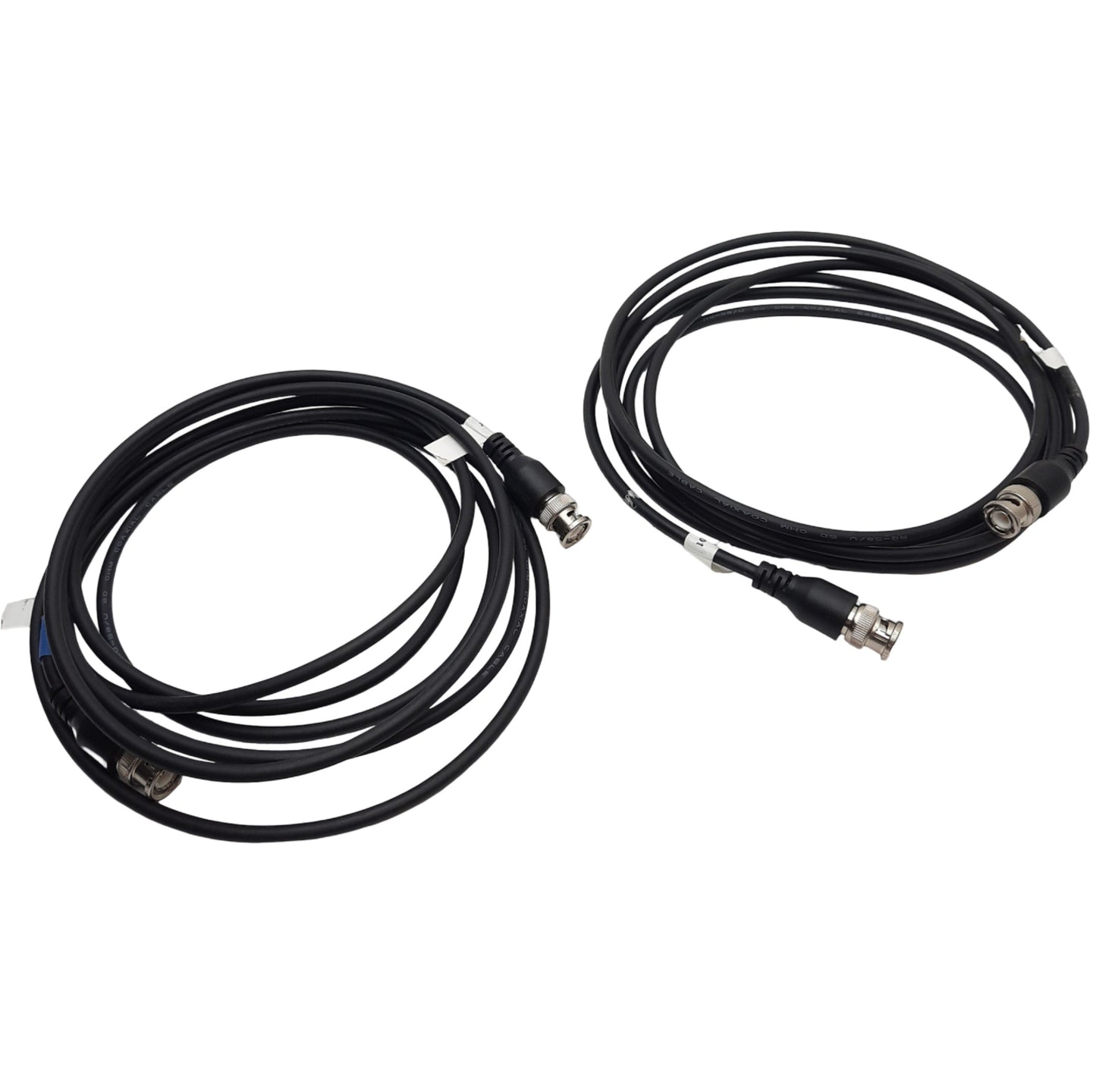 Used Lot of 2 BNC Cable 10ft Cable Length, 50 Ohms Impedance, Bayonet Lock