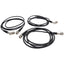 Used Lot of 3 Male BNC to Right Angle Male BNC Cable 6ft Length, Bayonet Lock