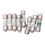 Used Lot of 8 Eaton Bussmann FNQ-R-4 CC-TRON Time Delay Fuses, 4A, 600VAC, Class CC