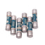 Used Lot of 6 Eaton Bussmann FNQ-12 TRON Time Delay Fuses, 12A, 600VAC, Class CC