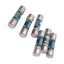 Used Lot of 6 Eaton Bussmann FNQ-12 TRON Time Delay Fuses, 12A, 600VAC, Class CC