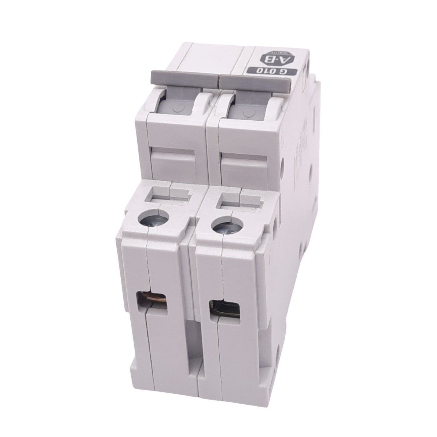 Used Allen Bradley 1492-CB2-G010 Circuit Breaker, 2-Pole, 1A, 480VAC Max, DIN Rail