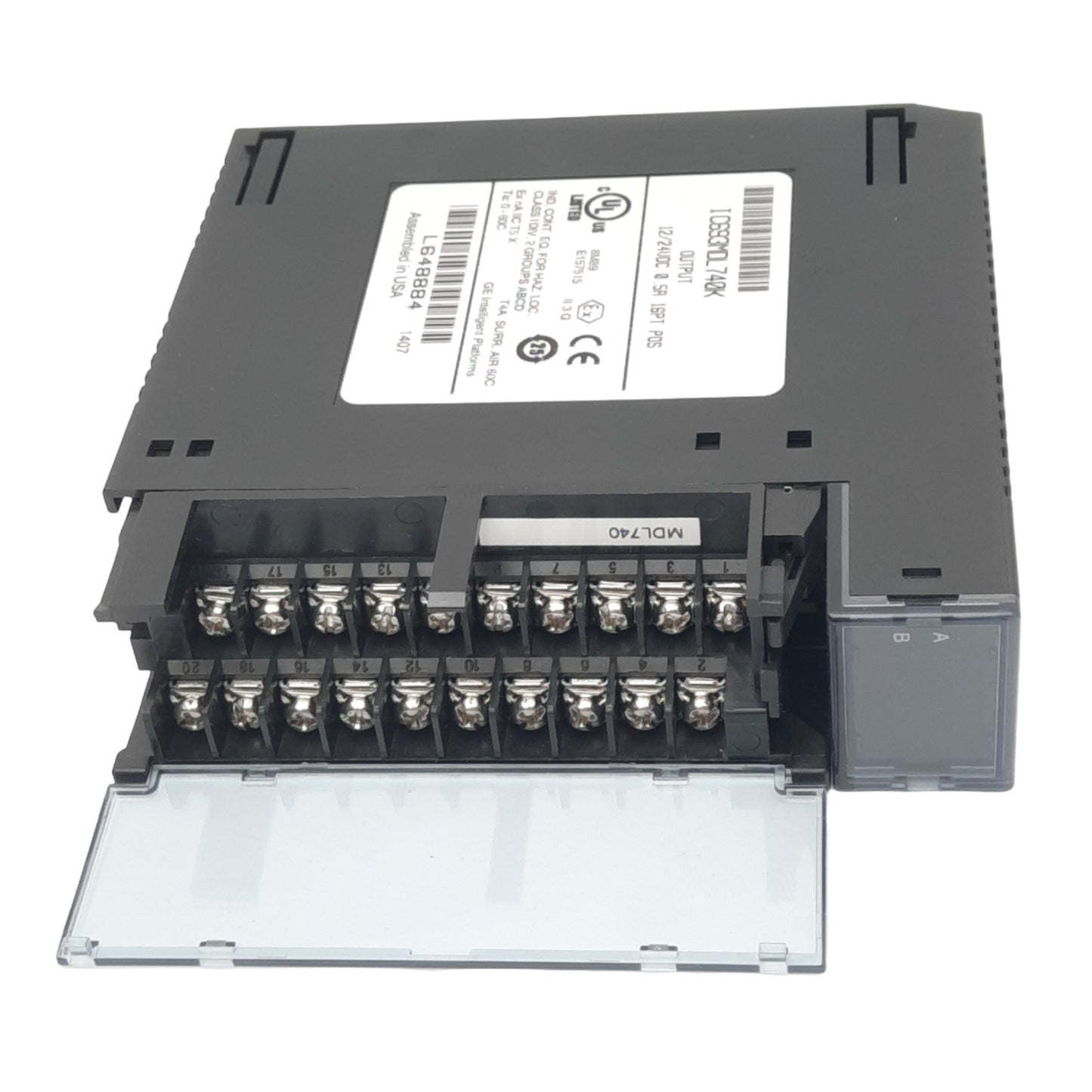 Used GE Fanuc IC693MDL740K PLC Output Module for 90-30 PLC, 12/24VDC, 0.5A, 16-Point