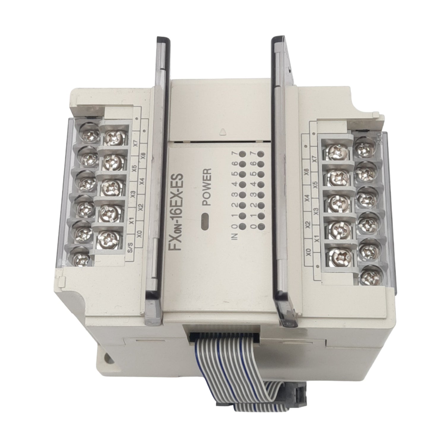 Used Mitsubishi FXON-16EX-ES/UL PLC Input Extension Block Module, 16DI, 24VDC