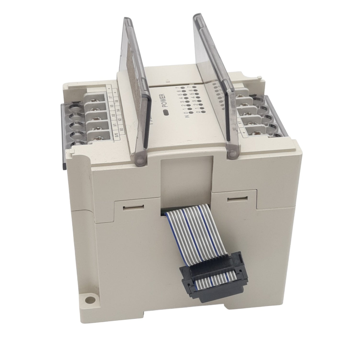 Used Mitsubishi FXON-16EX-ES/UL PLC Input Extension Block Module, 16DI, 24VDC