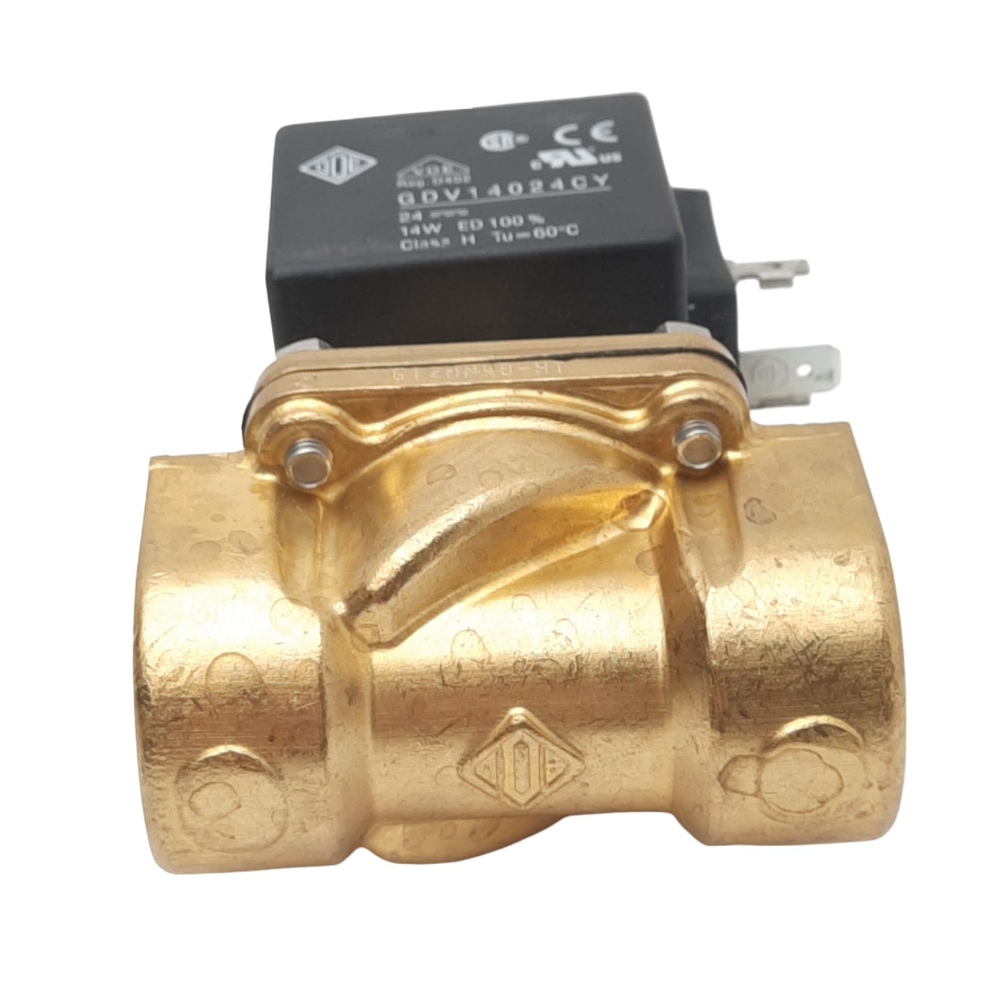 Used Granzow H4H29-00Y Solenoid Valve, 2-Way, NC, 1/2in NPT, 0-200psig, 24VDC Coil