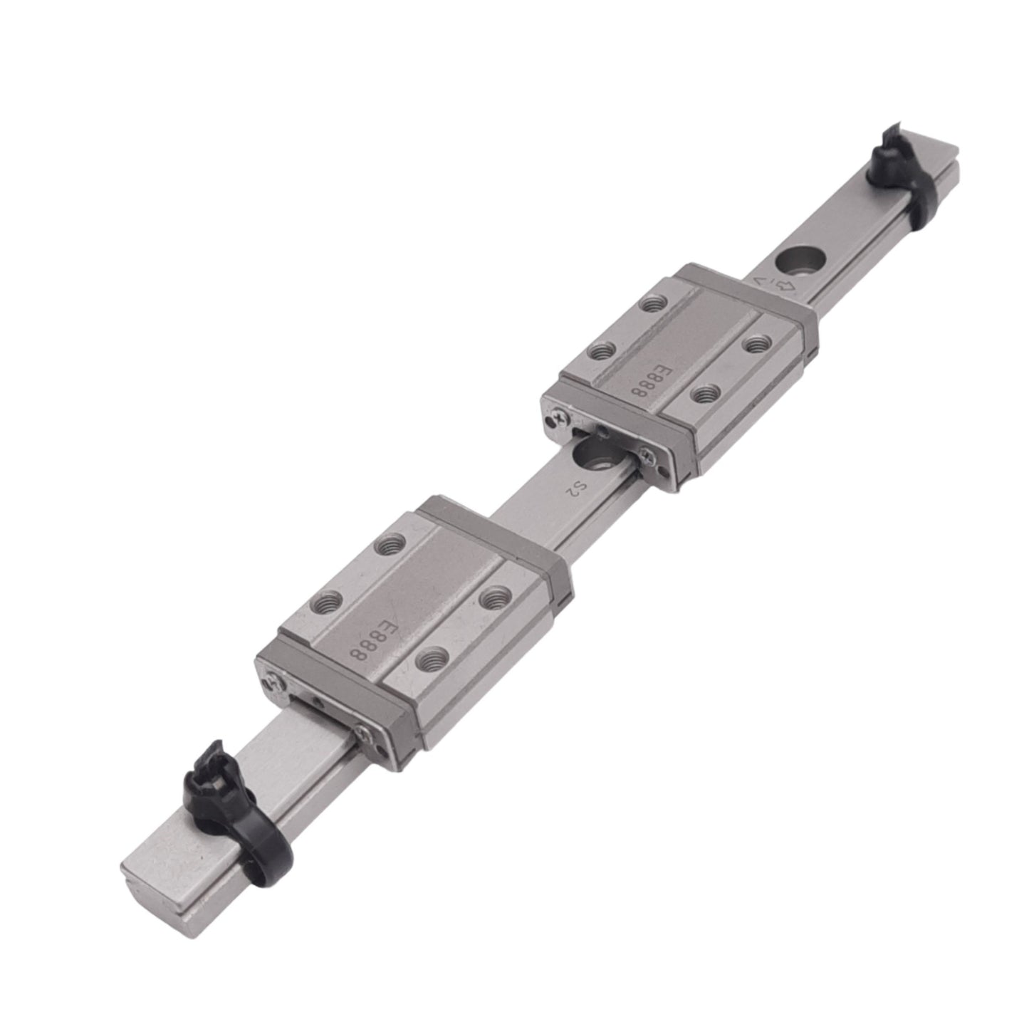 Used IKO LWL9B Linear Guide Block (2x) w/ 9x140mm Rail, 29x20mm Block, M3, 2760N Max