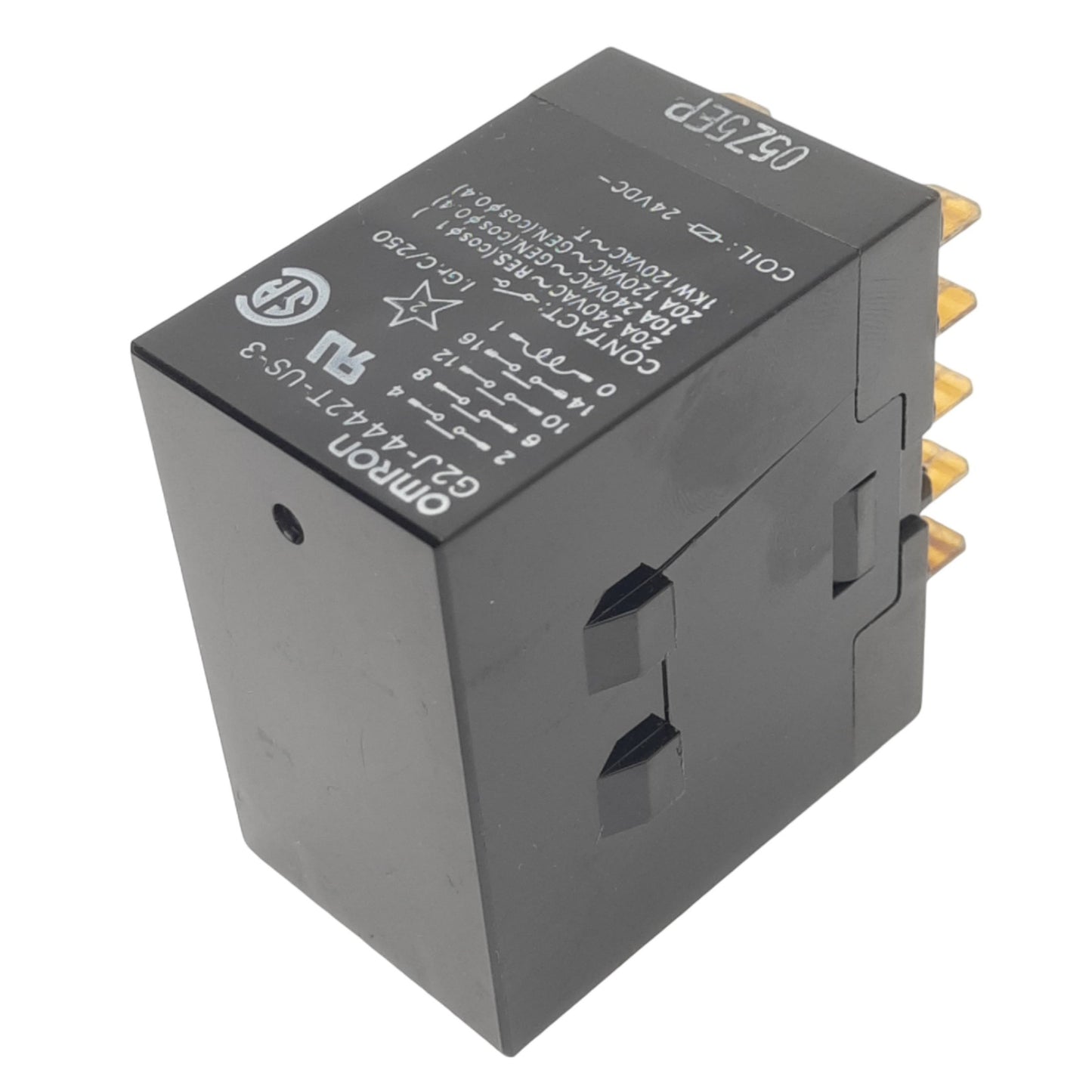 Used Omron G2J-4442T-US-3 General Purpose Relay, 4PST, 10-Pin, 120VAC 20A, 24VDC Coil