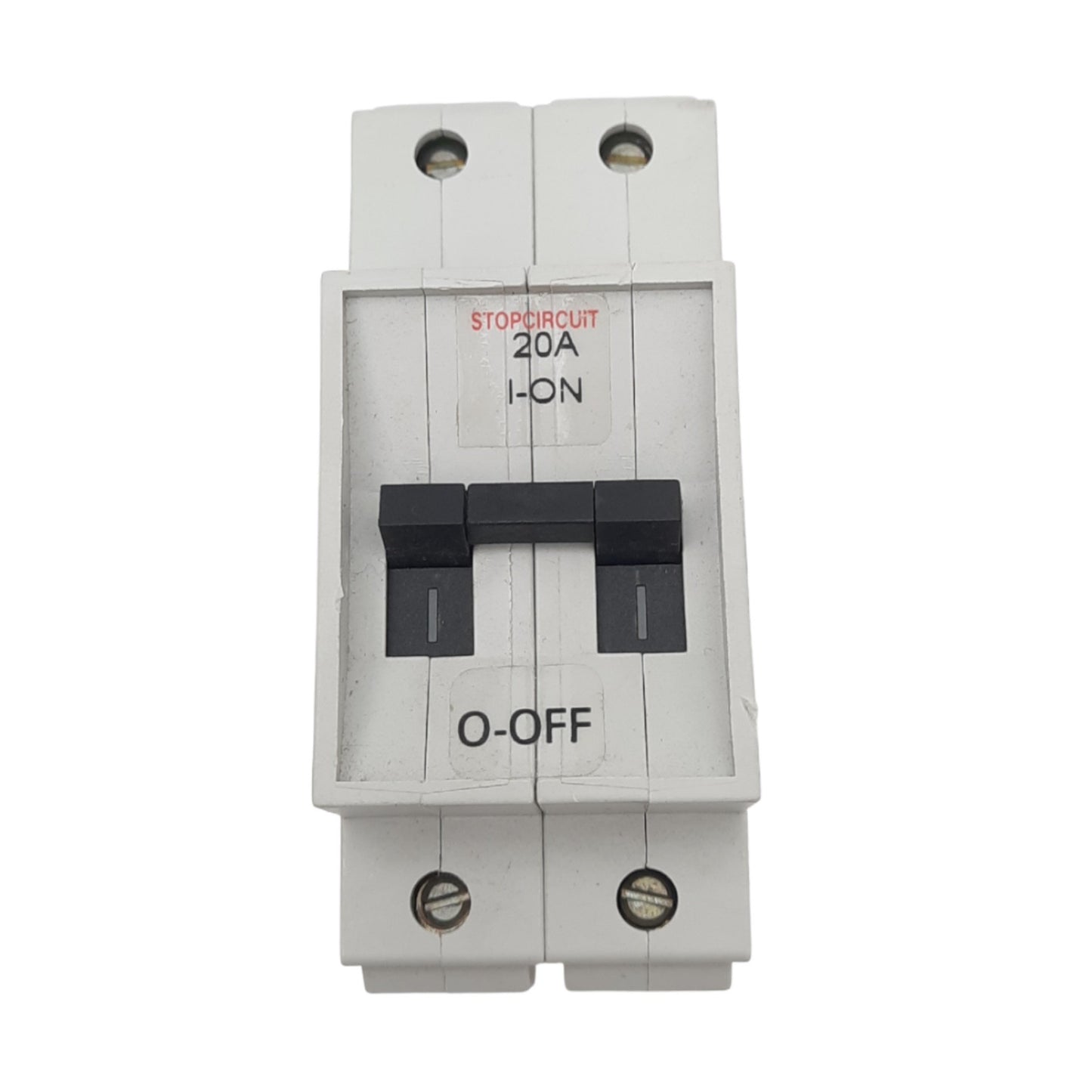 Used Entrelec GMB 20U Circuit Breaker, 2-Pole, 20A, 240VAC Max, DIN Rail Mount