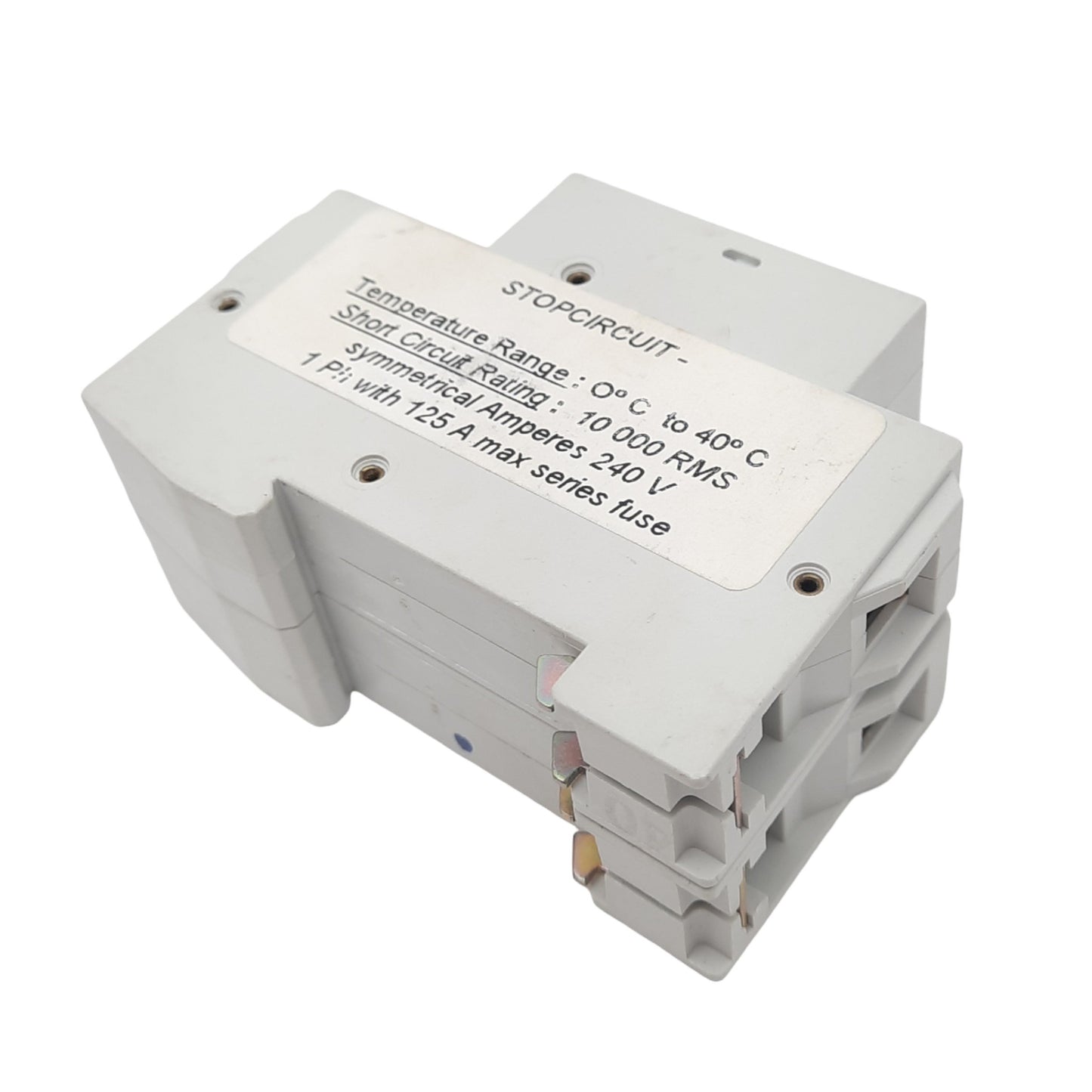 Used Entrelec GMB 20U Circuit Breaker, 2-Pole, 20A, 240VAC Max, DIN Rail Mount