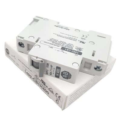 New Allen Bradley 1492-CB1H400 Circuit Breaker, 1-Pole, 40A, 277VAC Max, DIN Rail
