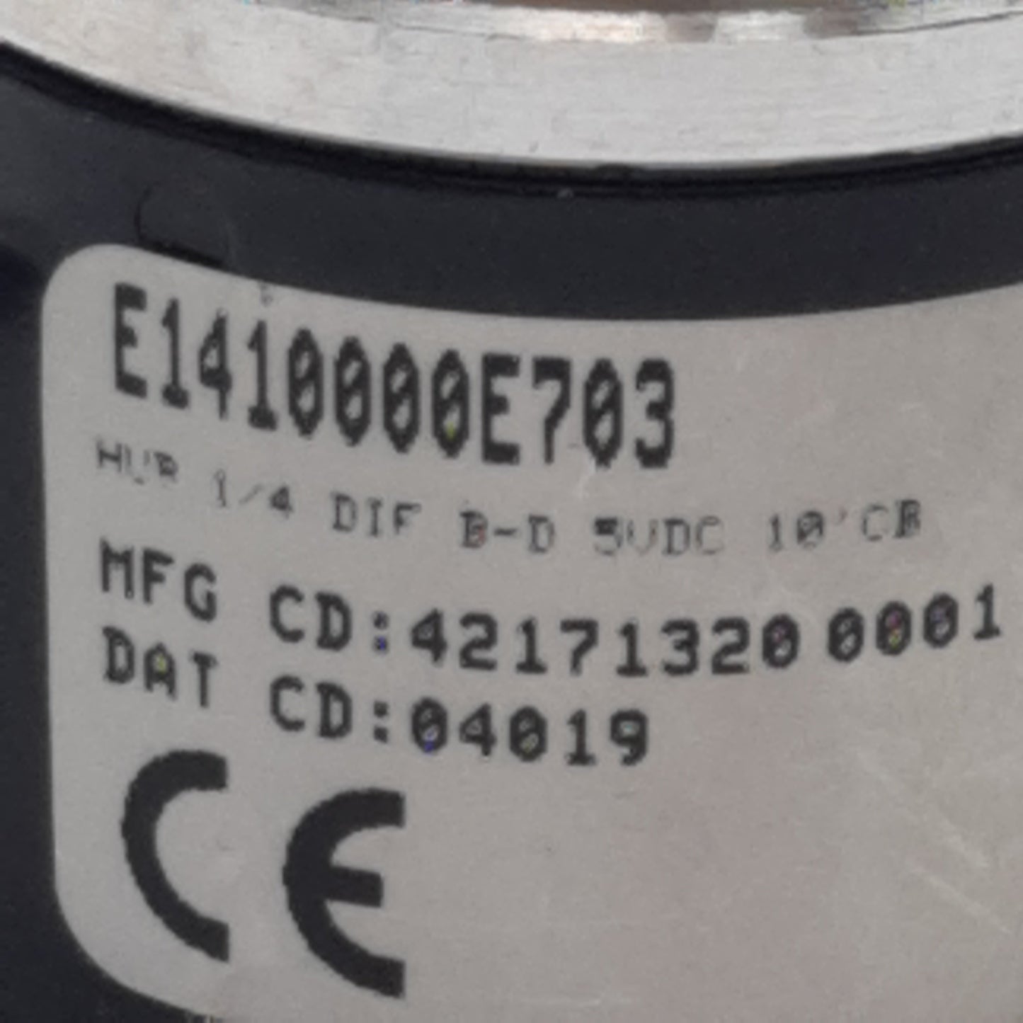 Used Dynapar E1410000E703 Mini Rotary Encoder, ø1/4in Shaft, 1000ppr, 5VDC 80mA