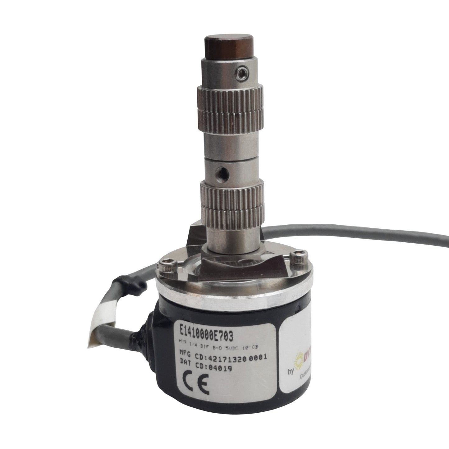 Used Dynapar E1410000E703 Mini Rotary Encoder, ø1/4in Shaft, 1000ppr, 5VDC 80mA