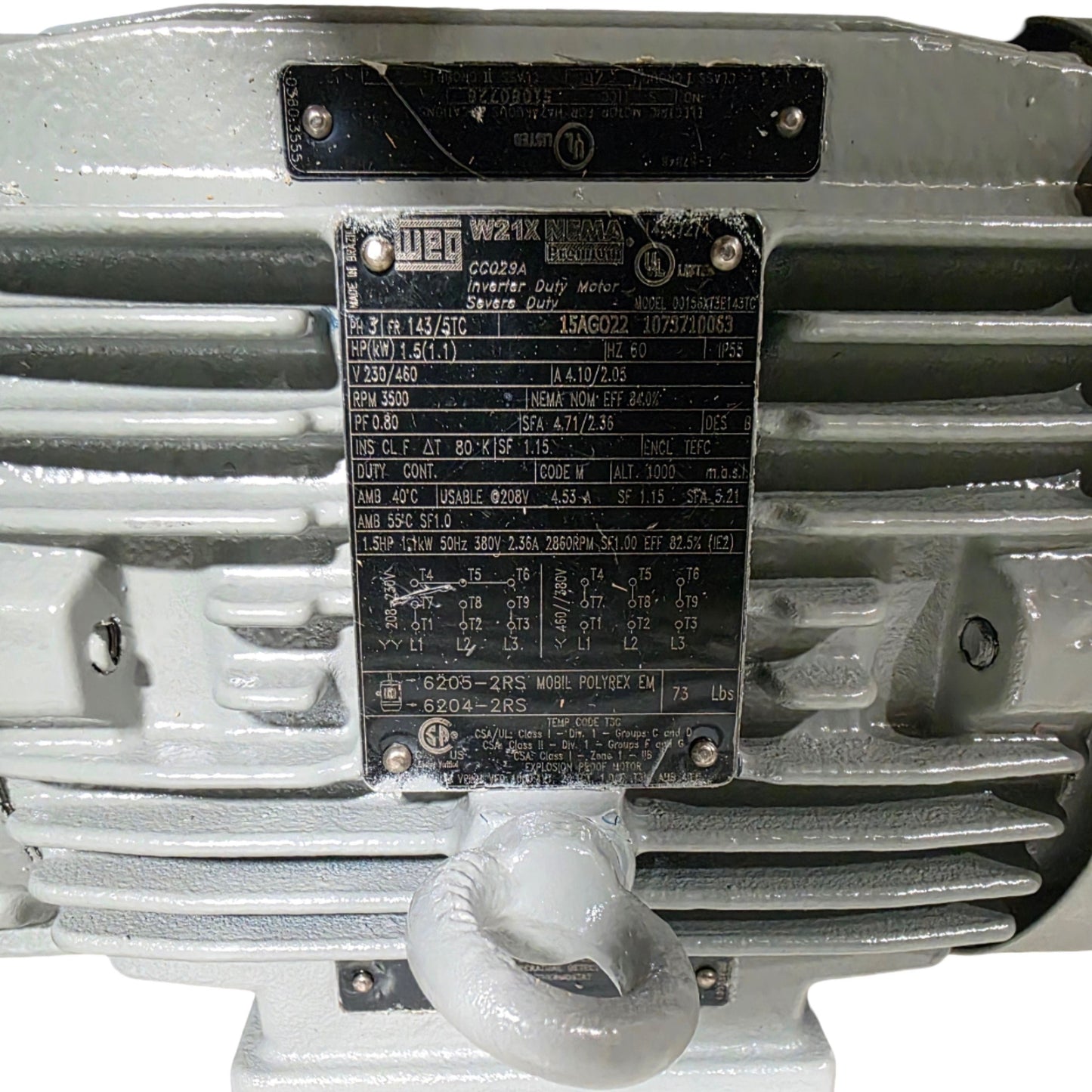 New – Open box Serfilco PS-45-1585 EO 1 Vertical Pump With WEG EXP Proof Motor 1.5Hp 230/460VAC