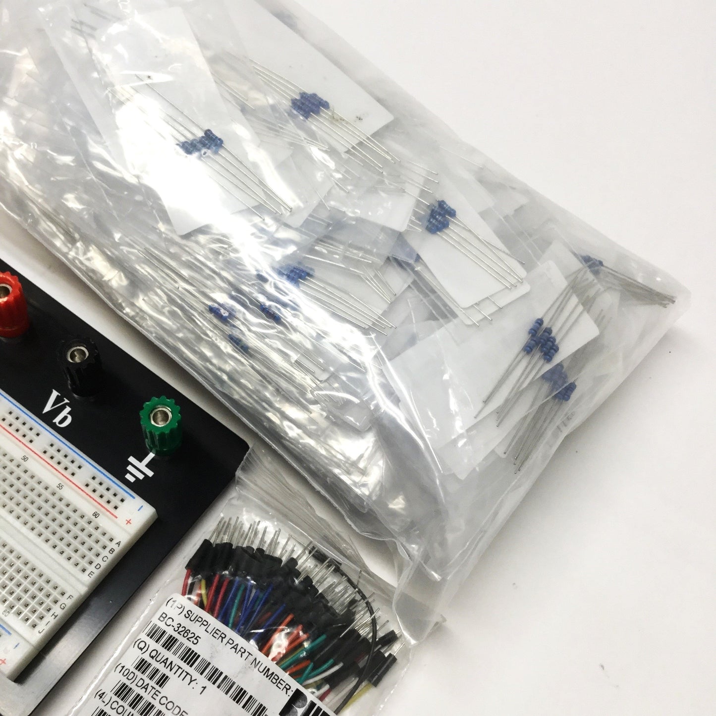 Used Twin Industries TW-E41-102B Solderless Breadboard w/Resistor Kit, 10-9.76K Ohm