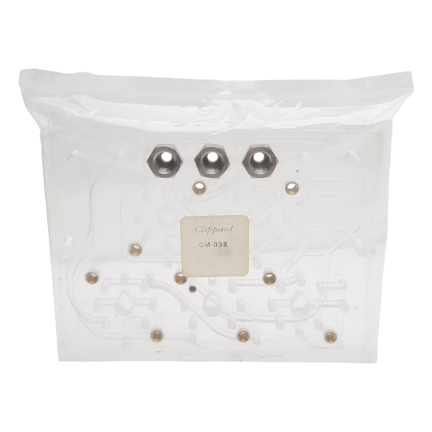 New Clippard CM-038 Adapter Subplate, 5-Module, 1/8in NPT #10-32 Ports, 120psig