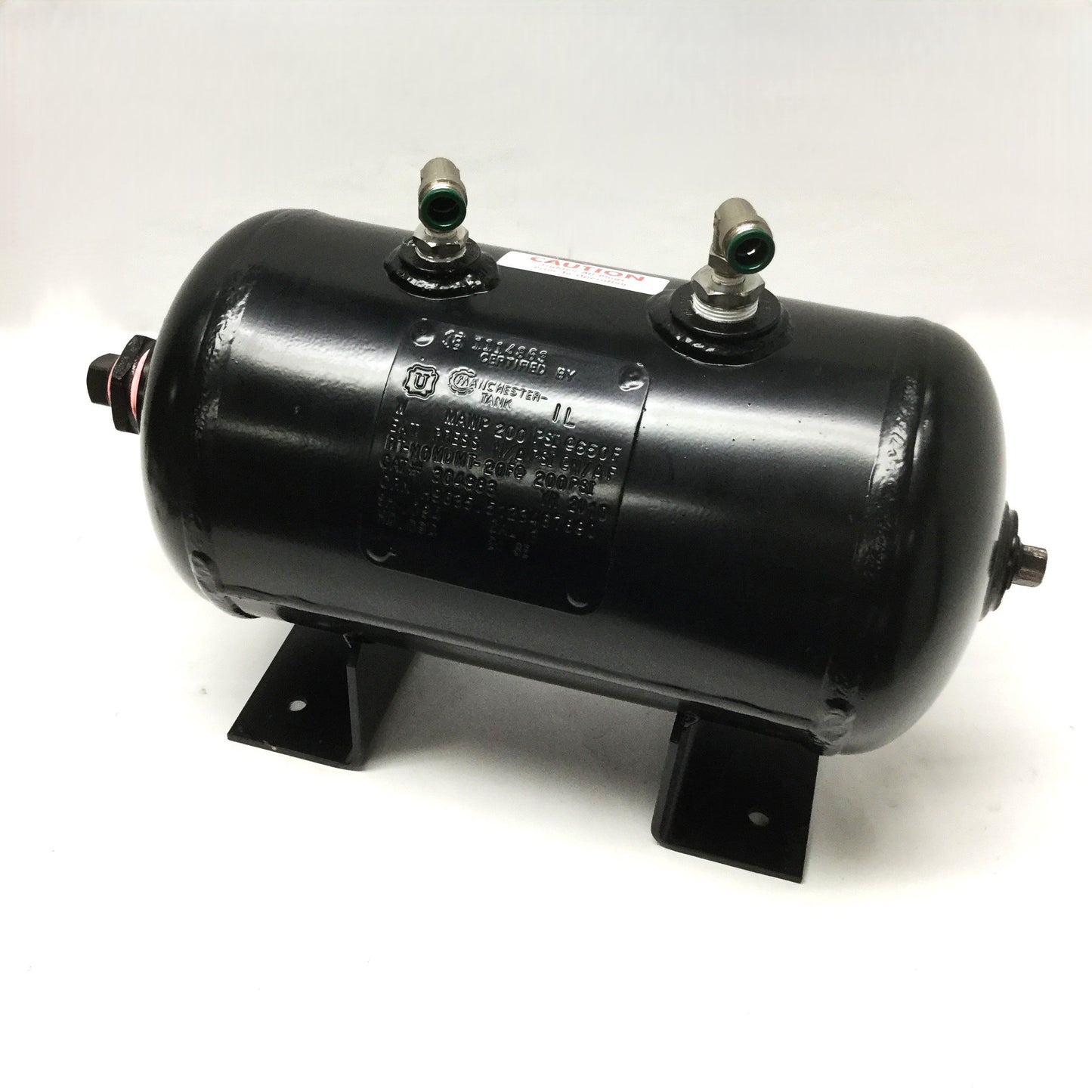 Used Manchester 304983 Horizontal Compressed Air Receiver Tank, 3 Gallon, 200psi