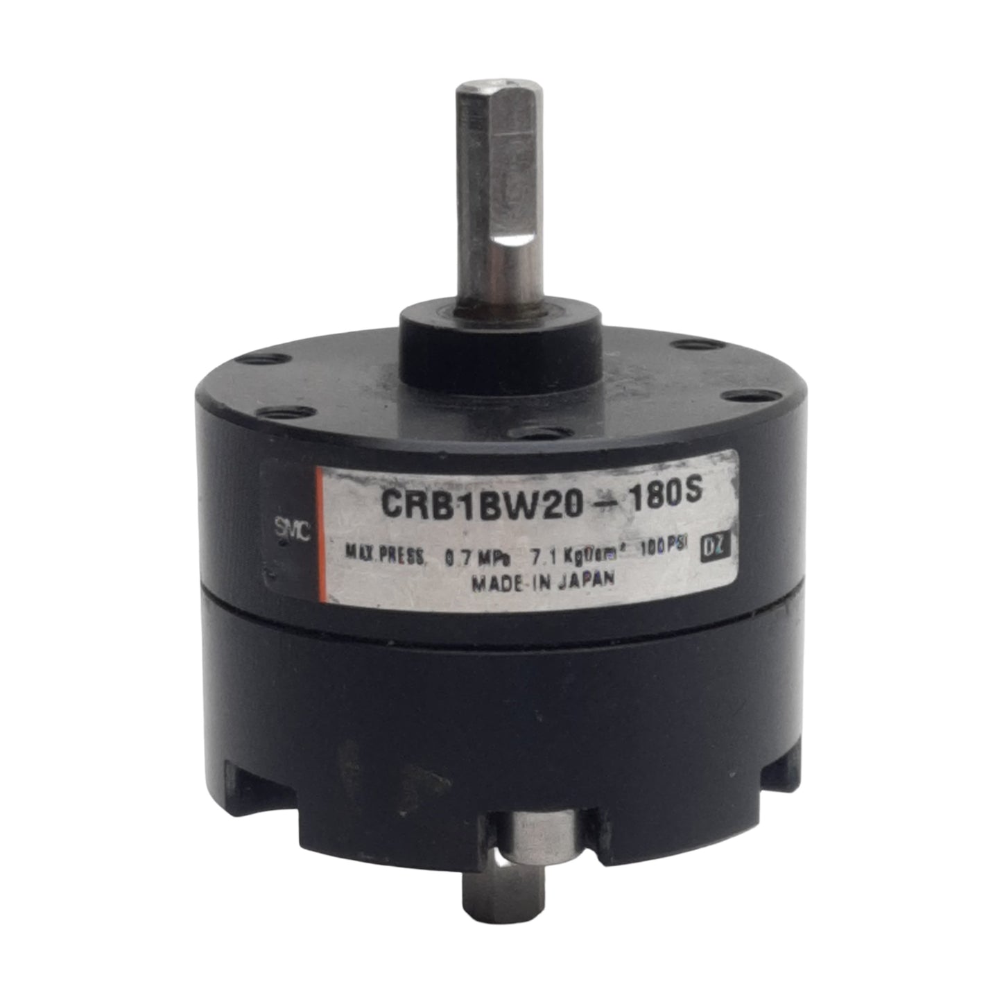 Used SMC CRB1BW20-180S Rotary Actuator Single Vane, ø20mm Bore, 180°, 0.7MPa, M5