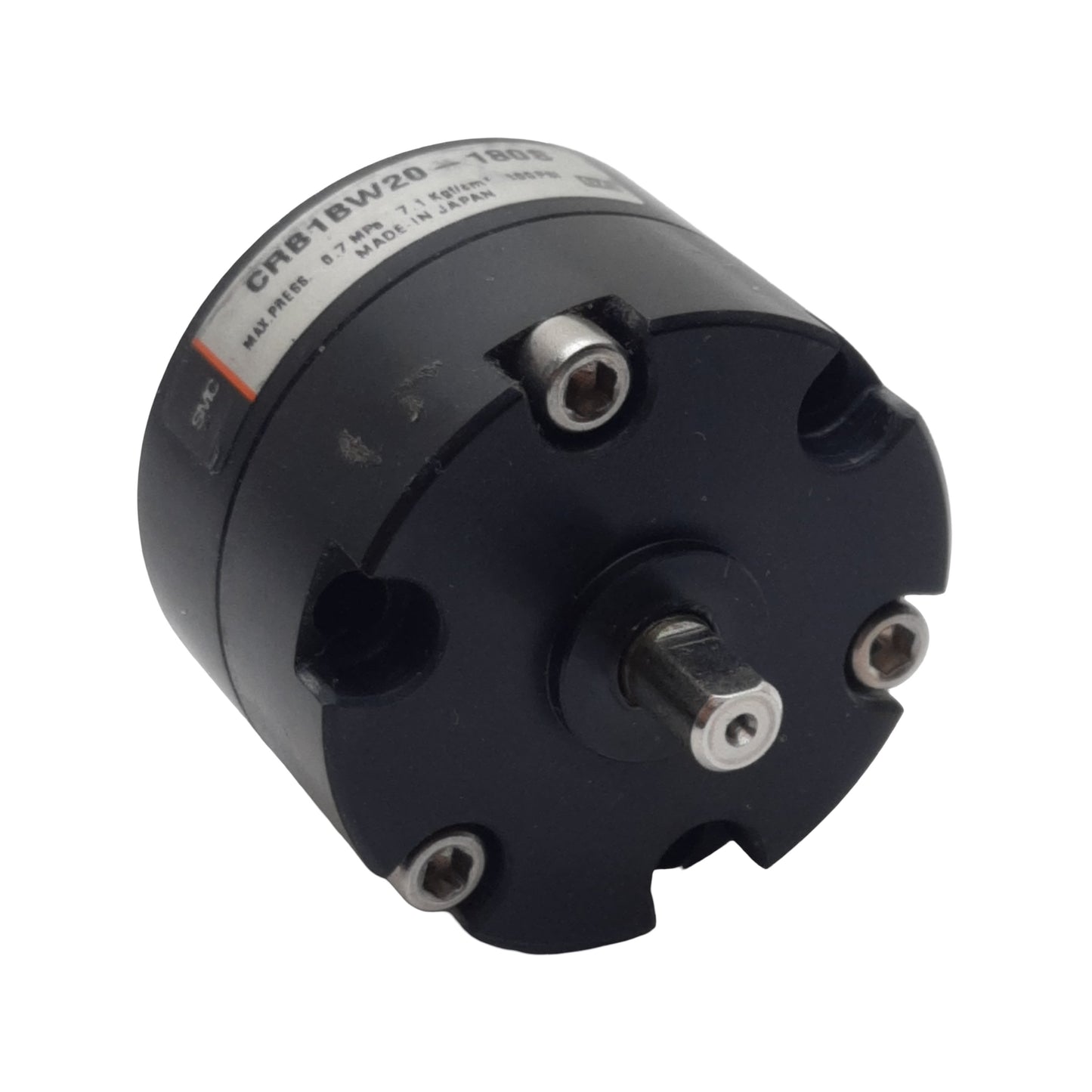 Used SMC CRB1BW20-180S Rotary Actuator Single Vane, ø20mm Bore, 180°, 0.7MPa, M5