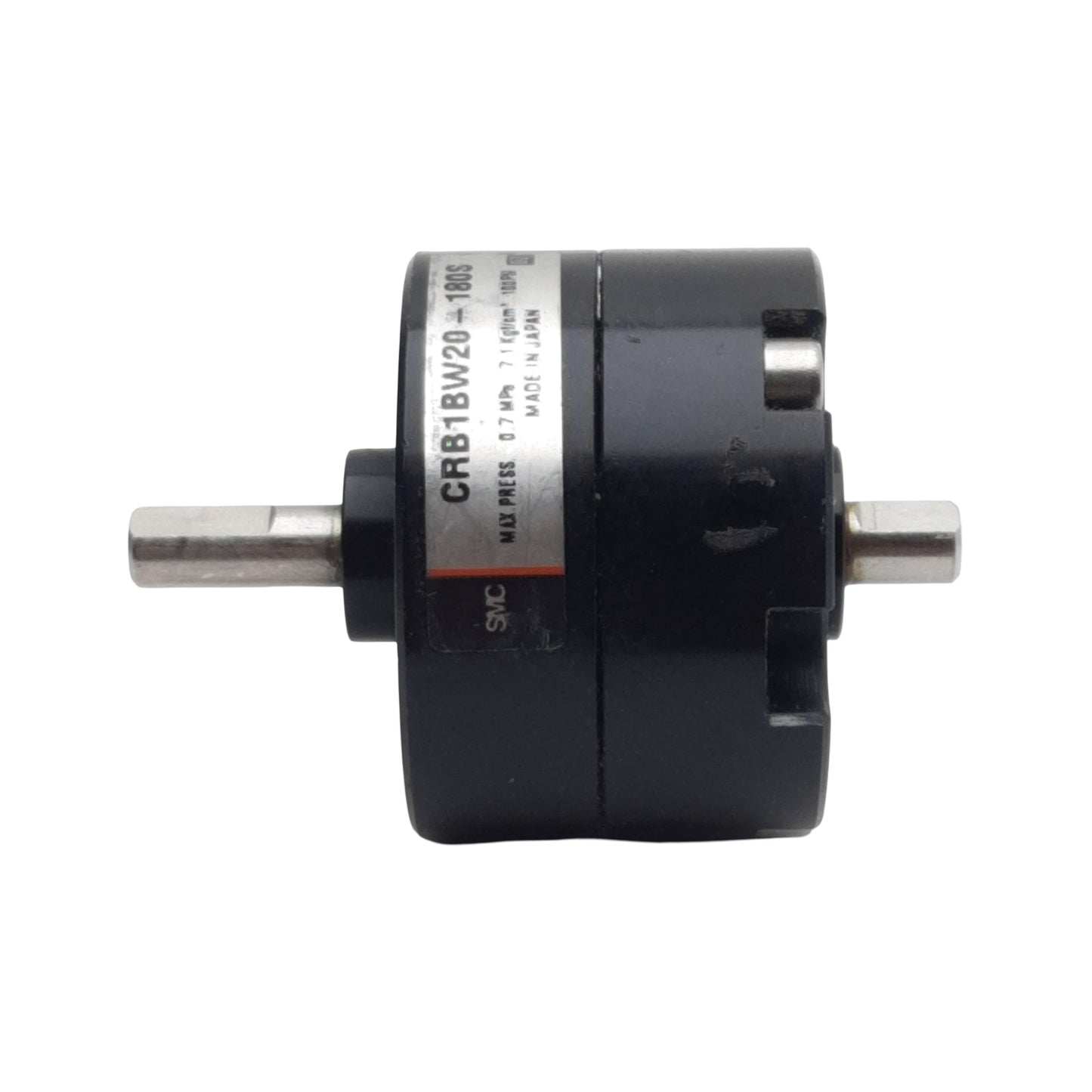 Used SMC CRB1BW20-180S Rotary Actuator Single Vane, ø20mm Bore, 180°, 0.7MPa, M5
